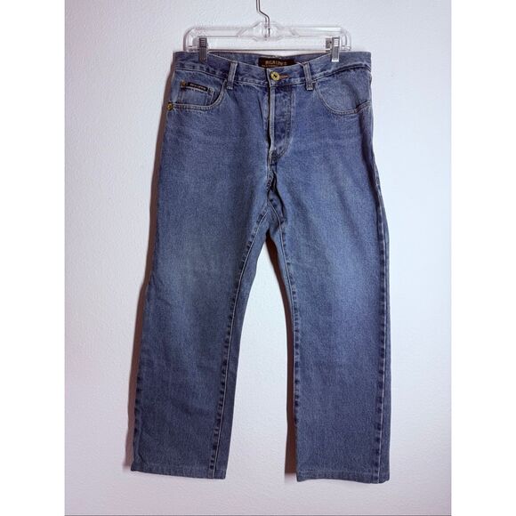 Rare Rica Levi’s Men’s Blue Button Fly Jeans Size 33 W/ 26L See Description - Picture 1 of 15